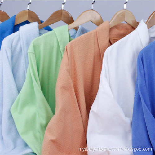 Hot Sale Wholesale Custom Waffle Velour Microfiber Bathrobe